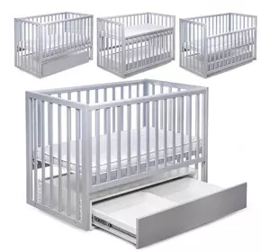 гр Ліжечко БУК "Чарівне" колір - сірий, з шухлядою DS-402 (1) маятниковий механізм гр Ліжечко БУК "Чарівне" колір - сірий, з шухлядою DS-402 (1) маятниковий механізм