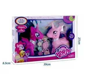 Поні HF 1001 (24/2) підсвічування, звукові ефекти, 2 конячки, гребінець, дзеркальце, аксесуари, в коробці Поні HF 1001 (24/2) підсвічування, звукові ефекти, 2 конячки, гребінець, дзеркальце, аксесуари, в коробці