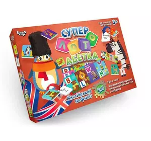 гр Настільна розважальна гра "Суперлото.  Абетка" СЛА-01UЕ (10) "Danko Toys" гр Настільна розважальна гра "Суперлото.  Абетка" СЛА-01UЕ (10) "Danko Toys"