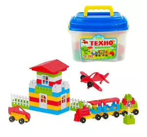 гр Конструктор "Technok Toys" 3640 (8) "Technok Toys" 107 деталей, в чемодане гр Конструктор "Technok Toys" 3640 (8) "Technok Toys" 107 деталей, в чемодане