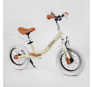 Велобег Corso "Triumph" 40441 (1) стальная рама, надувные колеса 12", ручной тормоз, подножка, крылья, звоночек, в коробке