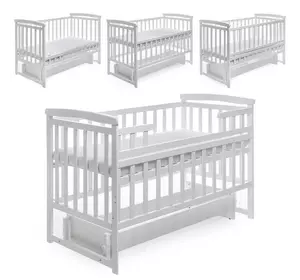 гр Ліжечко "Трансформер" колір - білий, без шухляди DS-1011 (1) маятниковий механізм гр Ліжечко "Трансформер" колір - білий, без шухляди DS-1011 (1) маятниковий механізм