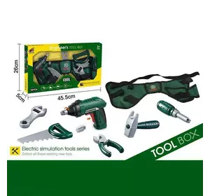 Набір інструментів G 269 (24) автоматичний шуруповерт, реверс, гайковий ключ,пила,молоток,плоскогубці,пояс для інструментів,в коробці Набір інструментів G 269 (24) автоматичний шуруповерт, реверс, гайковий ключ,пила,молоток,плоскогубці,пояс для інструментів,в коробці