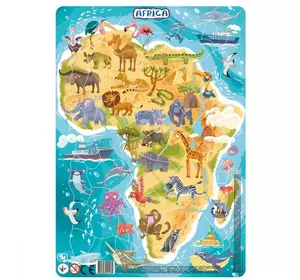 гр Пазл з рамкою "Африка" картонний (5-7 років) R300175 (24) 53 деталі "Dodo"