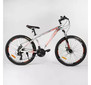 Велосипед Спортивный CORSO «Zoomer» 26" дюймов 40320 (1) рама алюминиевая, оборудование Shimano 21 скорость, собран на 75