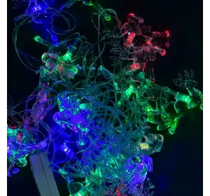 Гірлянда світлодіодна Олені С 31297 (100) 28 лампочок, 5 метрів, мультиколор, від мережі 220 В, у пакеті Гірлянда світлодіодна Олені С 31297 (100) 28 лампочок, 5 метрів, мультиколор, від мережі 220 В, у пакеті