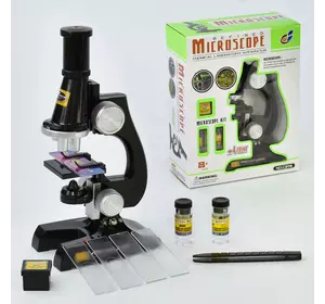 Микроскоп С 2119 (48/2) с аксессуарами, на батарейках, в коробке