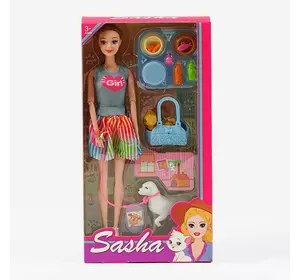 Лялька 51818 (60/2) висота 29 см, 2 домашні улюбленці, знімне взуття, в коробці Лялька 51818 (60/2) висота 29 см, 2 домашні улюбленці, знімне взуття, в коробці