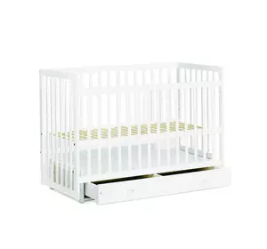 гр Ліжечко дитяче "Софія" - шарнір-підшипник+ящик з опускною боковиною (Білий, біла паличка) гр Ліжечко дитяче "Софія" - шарнір-підшипник+ящик з опускною боковиною (Білий, біла паличка)