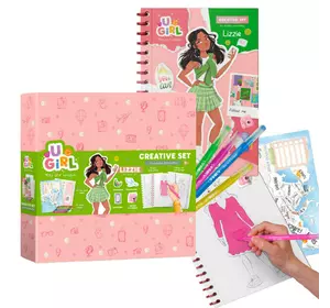 гр Набір для творчості "Ліззі" 300954 (8) "DoDo", блокнот із завданнями, розмальовки, наліпки, 10 кольорових маркерів, в коробці гр Набір для творчості "Ліззі" 300954 (8) "DoDo", блокнот із завданнями, розмальовки, наліпки, 10 кольорових маркерів, в коробці