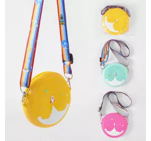Детская сумочка-кошелёк C 50146 (300) "Ракета", 3 цвета, силкиконовая, на змейке, 1 отделение, регулируемая ручка
