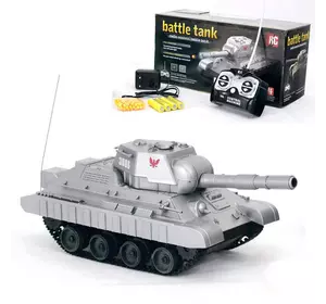 Танк на радіокеруванні 3886 A (24/2) стріляє пульками, звукові ефекти, пульт 27MHz, гусеничний хід, 4 батарейки АА, блок для заряджання, в коробці Танк на радіокеруванні 3886 A (24/2) стріляє пульками, звукові ефекти, пульт 27MHz, гусеничний хід, 4 батарейки АА, блок для заряджання, в коробці