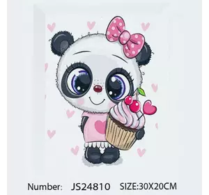 Алмазна мозаїка JS 24810 (50) "TK Group", “Панда”, 20х30 см, в коробці Алмазна мозаїка JS 24810 (50) "TK Group", “Панда”, 20х30 см, в коробці