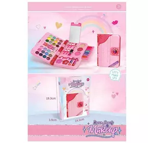 Набір косметики M 636 (48/2) тіні, глітери, помади, блиски для губ, рум’яна, лаки, пензлі, дзеркальце, в коробці Набір косметики M 636 (48/2) тіні, глітери, помади, блиски для губ, рум’яна, лаки, пензлі, дзеркальце, в коробці