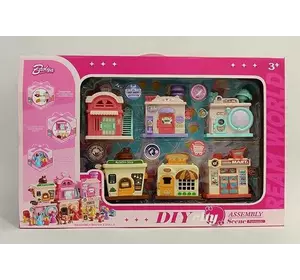 Набір будиночків 131-40 (18) 6 шт., з’єднуються між собою, аксесуари, рухомі елементи, фігурки, в коробці Набір будиночків 131-40 (18) 6 шт., з’єднуються між собою, аксесуари, рухомі елементи, фігурки, в коробці