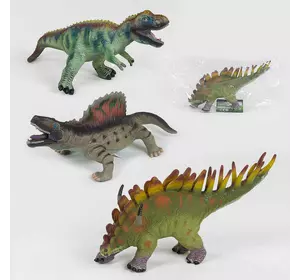 Динозавр музыкальный Q 9899-507 А (36/2) 4 вида, мягкий, резиновый, 41 см, 1 шт в пакете