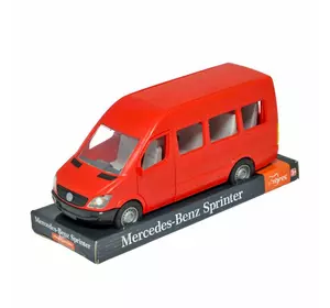 гр Автомобіль "Mercedes-Benz Sprinter" пасажирський (червоний) на планшетці 39705 (6) "Tigres"