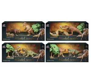 Набор динозавров Q 9899 M 8 (48/2) 4 вида, 4 элемента, 2 динозавра, 2 аксессуара, в коробке