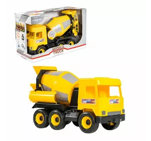 гр Авто "Middle truck" бетонозмішувач (4) 39493 (жовтий) в коробці "Tigres"