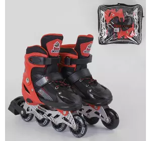 Ролики 40082-S Best Roller / розмір 30-33 / колір - ЧЕРВОНИЙ (6) колеса PVC, ПЕРЕДНЄ КОЛЕСО СВІТЛО, устілка – 17-19.5 см, d коліс - 6.5 см, в сумці Ролики 40082-S Best Roller / розмір 30-33 / колір - ЧЕРВОНИЙ (6) колеса PVC, ПЕРЕДНЄ КОЛЕСО СВІТЛО, устілка – 17-19.5 см, d коліс - 6.5 см, в сумці