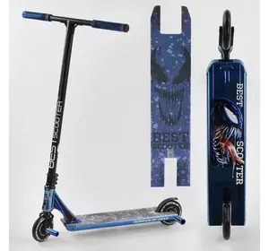 Самокат трюковый 44374 Best Scooter (4) "SIMBIOTE" HIC-система, ПЕГИ, алюминиевый диск и дека, колёса 120мм PU, ширина руля - 57 см, в коробке Самокат трюковый 44374 Best Scooter (4) "SIMBIOTE" HIC-система, ПЕГИ, алюминиевый диск и дека, колёса 120мм PU, ширина руля - 57 см, в коробке