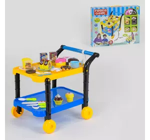 Игровой набор "Сладости" 36778-90 (24) с сервировочным столиком, продукты на липучках, в коробке