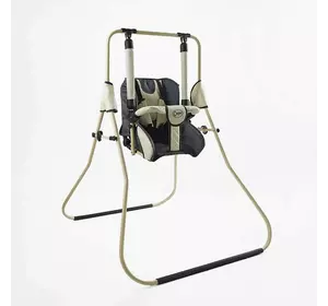 гр Гойдалка 0-м "Алінка" 209896 (1) сірий з бежевим, бежевий каркас, зміна положення спинки "сидячи/лежачи", у пакеті гр Гойдалка 0-м "Алінка" 209896 (1) сірий з бежевим, бежевий каркас, зміна положення спинки "сидячи/лежачи", у пакеті