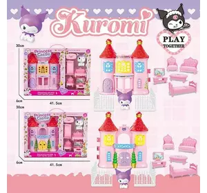 Замок JX 731 KF (48/2) 2 види, висота 24см, герой, ліжечко, крісло, диван, парканчик, в коробці Замок JX 731 KF (48/2) 2 види, висота 24см, герой, ліжечко, крісло, диван, парканчик, в коробці